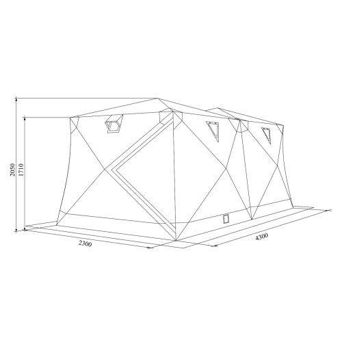 Палатка  Winter Dream House 2XT 430 Утеплитель 200 гр/м2