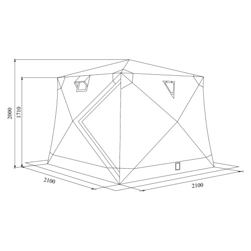 Палатка Winter Dream House XT 210 Утеплитель 200 гр/м2