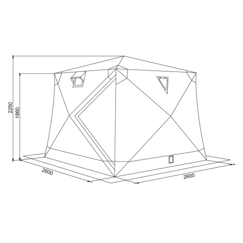 Палатка Winter Dream House XT 260 Утеплитель 200 гр/м2